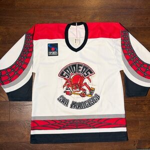 San Francisco Spiders Hockey Jersey Bauer IHL M White - Drake - Music Video